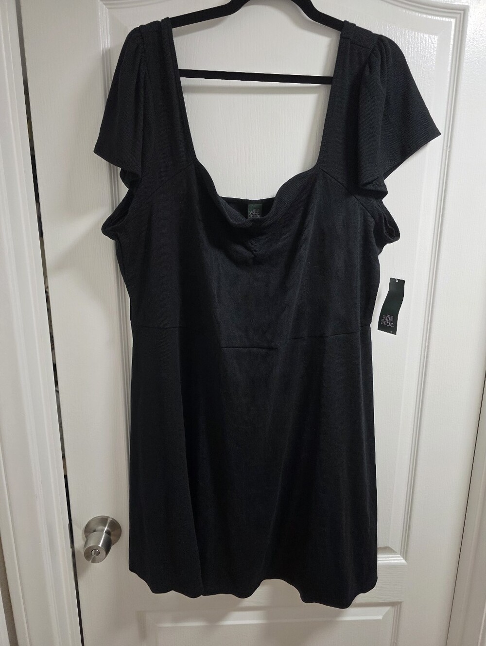 NWT Wild fable Black Scoop Neck Short Sleeve Mini Dress